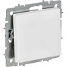 Выключатель 1-клавишный IEK СП BRITE BR-V10-0-10-K91 ВС10-1-0-БрАБ 10А механизм арктич. белая
